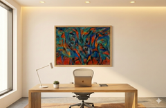 Modern Landscape No. 1 – Abstract Landscape Expressionist Print | Genc Gjoka