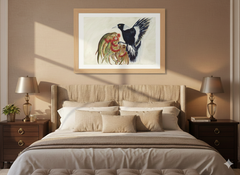 Maggie Mae – Australian Magpie Watercolour Art Print | Liz Wilson