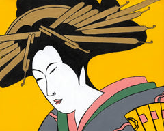 Geisha 2, Liz Wilson acrylic painting