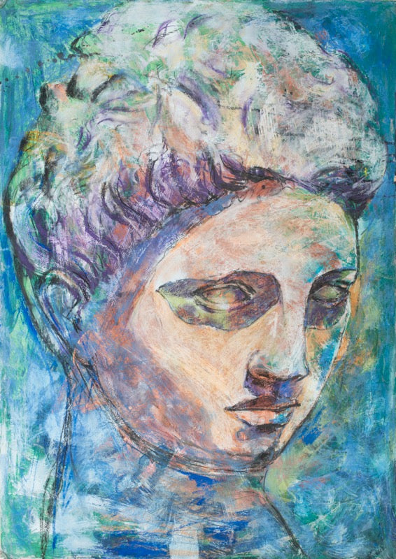 Greek Goddess 3 by Genc Gjoka – classical portrait painting