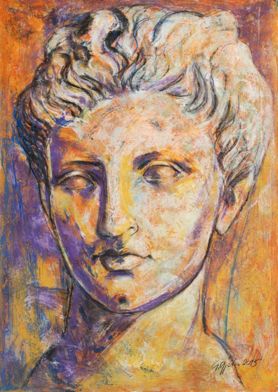 Greek Goddess 4 by Genc Gjoka – classical portrait painting