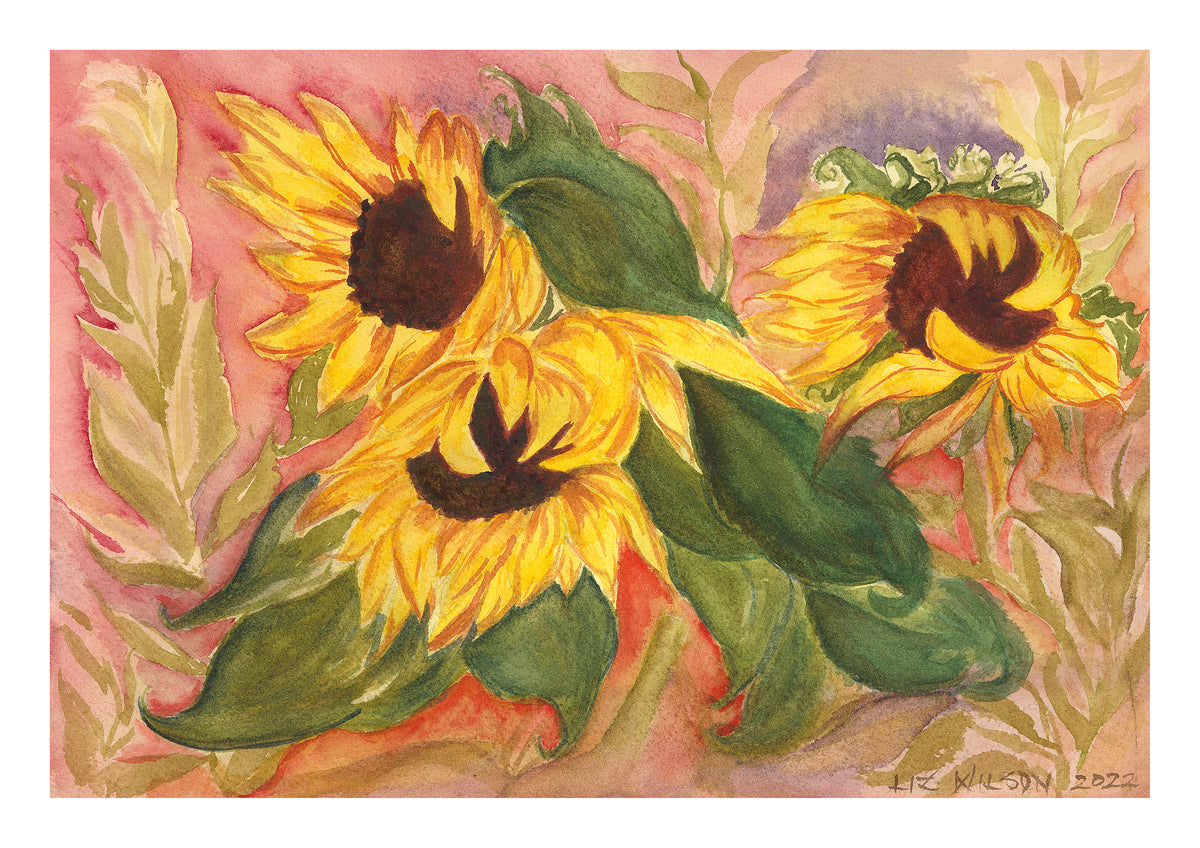 Three Sunflowers